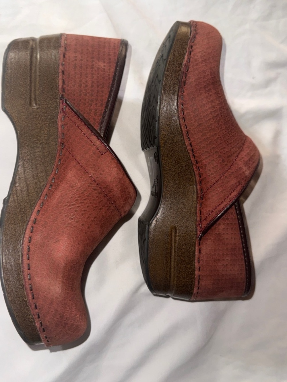 Dansko Women's Slip-On Clogs in Burnt Orange - Picture 2 of 9